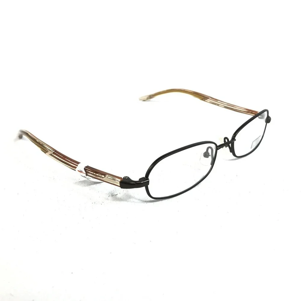 BCPC Eyeglasses Frames BP-180 COL.26 Brown Yellow Orange Round Oval 54-18-140